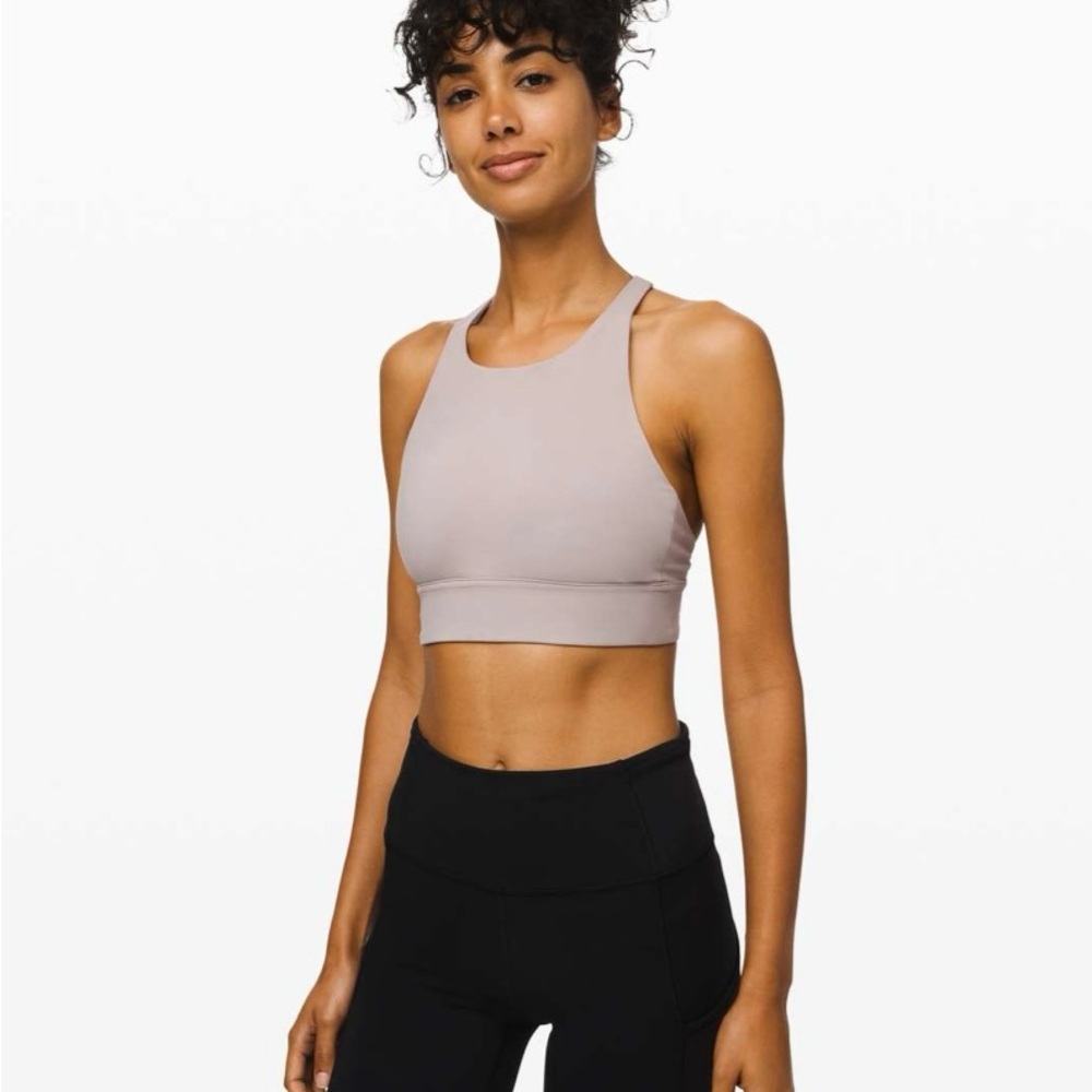 Lululemon Ride and Reflect Bra in
Dark Chrome